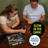 Glow in The Dark Universal Cosmos Adventure 1000 Piece Jigsaw Puzzle, Twin Spring Goods 1,000 pcs Puzzle TWIN SPRING GOODS