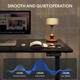 FLEXISPOT Electric Standing Desk 63 x 28 Inch Adjustable Height Desk Home Office Computer Workstation Sit Stand Desk, Black Top + Black Frame FLEXISPOT