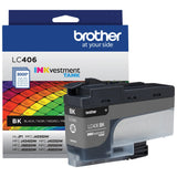Brother Genuine LC406BK Standard Yield Black INKvestment Tank Ink Cartridge Brother