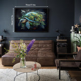 Sea Turtle Puzzles for Adults 1000 Pieces, Earth Turtles Forest Jigsaw Puzzles, Fantasy Nature Plant Animals Puzzle as Home Decor PPuzzling