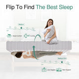 Novilla 14 Inch Queen Size Mattress in a Box with Advanced Cooling Gel Memory Foam Bed with Advanced Charcoal Support Medium-Firm Pressure Relief with Motion Reduction & Triple-Zone Support Novilla