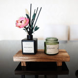 Wood Riser for Decor, 8.66X3.54in Wood Pedestal Stand, Small Wooden Riser for Bathroom, Wood Riser for Kitchen Counter Missraza