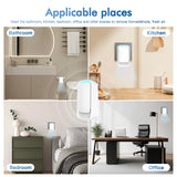 Plug In Air Ionizers - Negative Ion Technology Air Purifier - Quiet Operation Air Freshener for Home, Bedroom, Office, Garage Room - Portable Air Purifiers Odor,Pets Smell - Air Cleaner White (4 Pack） AUKUU