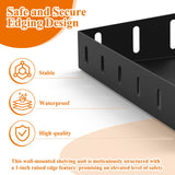 PEKGRIL 2 Pack Garage Wall Shelf, 1X2 Ft Heavy Duty Garage Shelving, Wall Mounted Storage Shelves for Laundry Room, Closet, Holds Up to 150 Lbs PEKGRIL