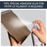 Carbon Fiber Polypropylene Filament 1.75mm, TINMORRY PP-CF 3D Printing Filament, Compatible with Bambu FDM 3D Printer, Net Weight 700g 1 Spool, Matte Black TINMORRY