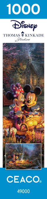 Ceaco - Disney - Thomas Kinkade - Mickey & Minnie Sweetheart Campfire - 1000 Piece Jigsaw Puzzle Ceaco