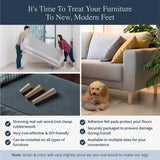 Ash Wood Furniture Legs - Premium Mid Century Legs for Sofa, Chair, Table, Dresser, Bed, Cabinet, Ottoman - Our Wooden Legs Are Easy To Install & Include Installation Hardware - Set of 4, 8 Inches Airy Abode