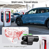 NACS to CCS Adapter, Tesla DC Charging Station Adapter for Ford R1V1AN GM V0LV0 M-Benz Air Ariya Prologue,Tesla to CCS adapter DC Fast Charging,Fast Charge CCS1 EV Battery at Tesla Superchargers LEPPEIN