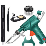 Multi-Function Soldering Iron Soldering Gun Set: External Heating Soldering Kit 60W Up to 480℃ - 3 PCS Solder Wire, Desoldering Pump, Tweezers for Welding Repair amusediy