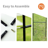 Mr.Ton Garden Arch Arbors, Trellis for Climbing Plants Outdoor 6-8ft, Two Way Assemble Wedding Decoration Metal Arch,Black Mr.Ton