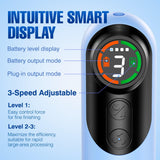 LET'S RESIN 4-in-1 Electric Resin Sanders and Polisher, 2000mAh*2 Large Battery Capacity, Powerful 3-Speed, LCD Display, Compact and Lightweight for Resin Grinding, Glass, Metal, Jade,etc LET'S RESIN