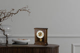 Bulova B1860 Vanderbilt Mantel Clock, Warm Walnut 12.25 x 9 x 4.75 Bulova