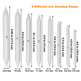 EuTengHao 22 Pieces Blending Stumps and Tortillions Set With 2 Sandpaper Pencil Sharpener, 1 Pencil Extension Tool and 1 Eraser for Student Sketch Drawing Accessories School Supplies EuTengHao