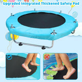Toddler Trampoline for Kids Ages 1-8, 55'' Small Trampoline with Safety Enclosure Net, Indoor & Outdoor Baby Mini Trampolines, No-Gap Safe Design for Toddlers Jump, Gifts for Children & Boys & Girls SZBOB