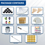 AXUANHUA Complete Candle Making Kits - Candle Making Kit for Adults - DIY Candle Making Supplies Include 10 Jars, 4 Soy Wax, 16 Dyes, 100 Candlewicks, 4 Scents & Many More - Arts and Crafts for Adults AXUANHUA