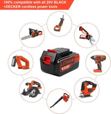 ARyee 6.0Ah 20V LBXR20 LBX4020 Lithium Battery Compatible with Black and Decker 20Volt Max LB20 LBX20 LBXR2020 LB2X4020-OPE LBXR20-OPE Cordless Power Drill Driver Tools ARyee