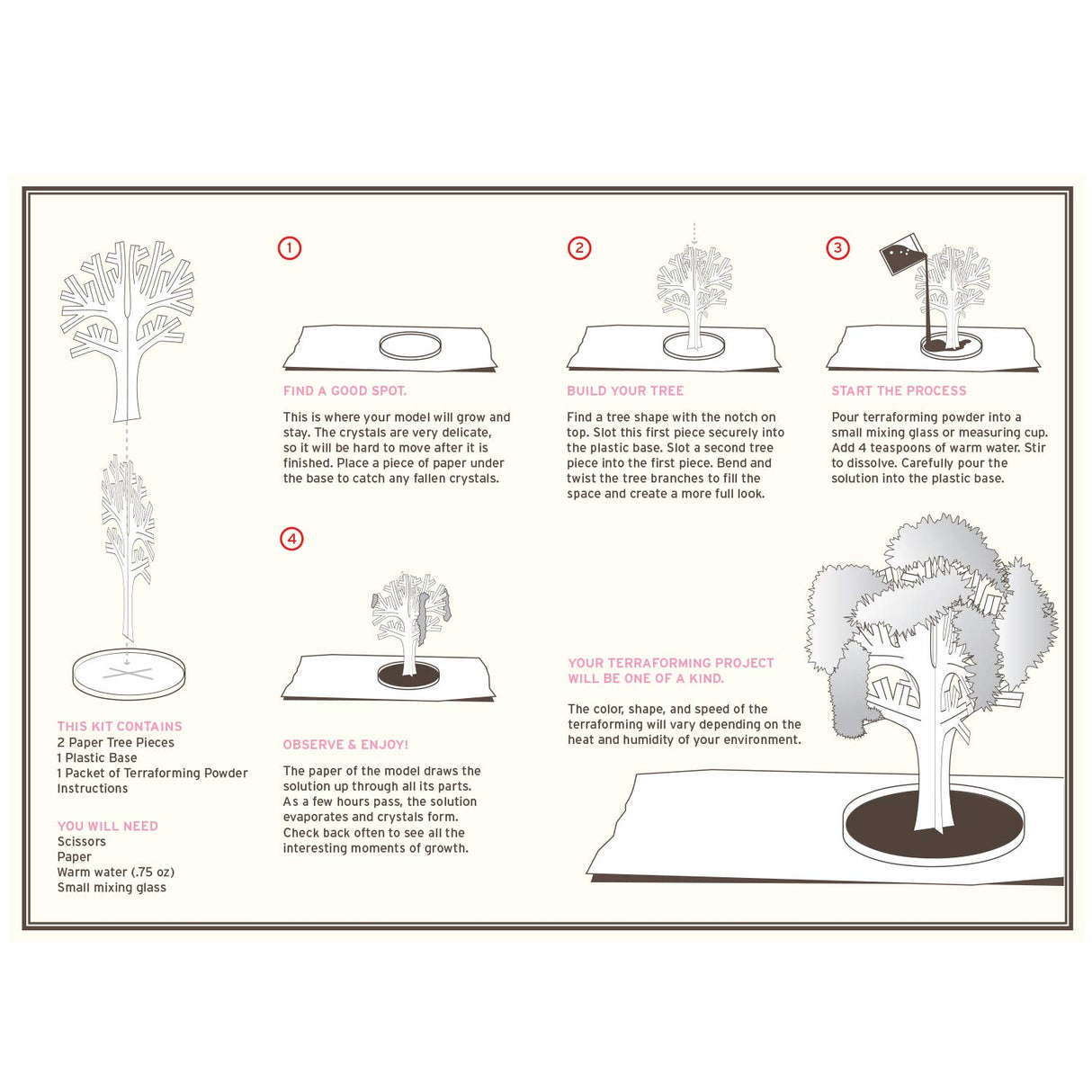 Copernicus Toys Crystal Growing Cherry Tree | Official Terraformer kit | Grows in Hours | Facts and Instructions Included Copernicus Toys