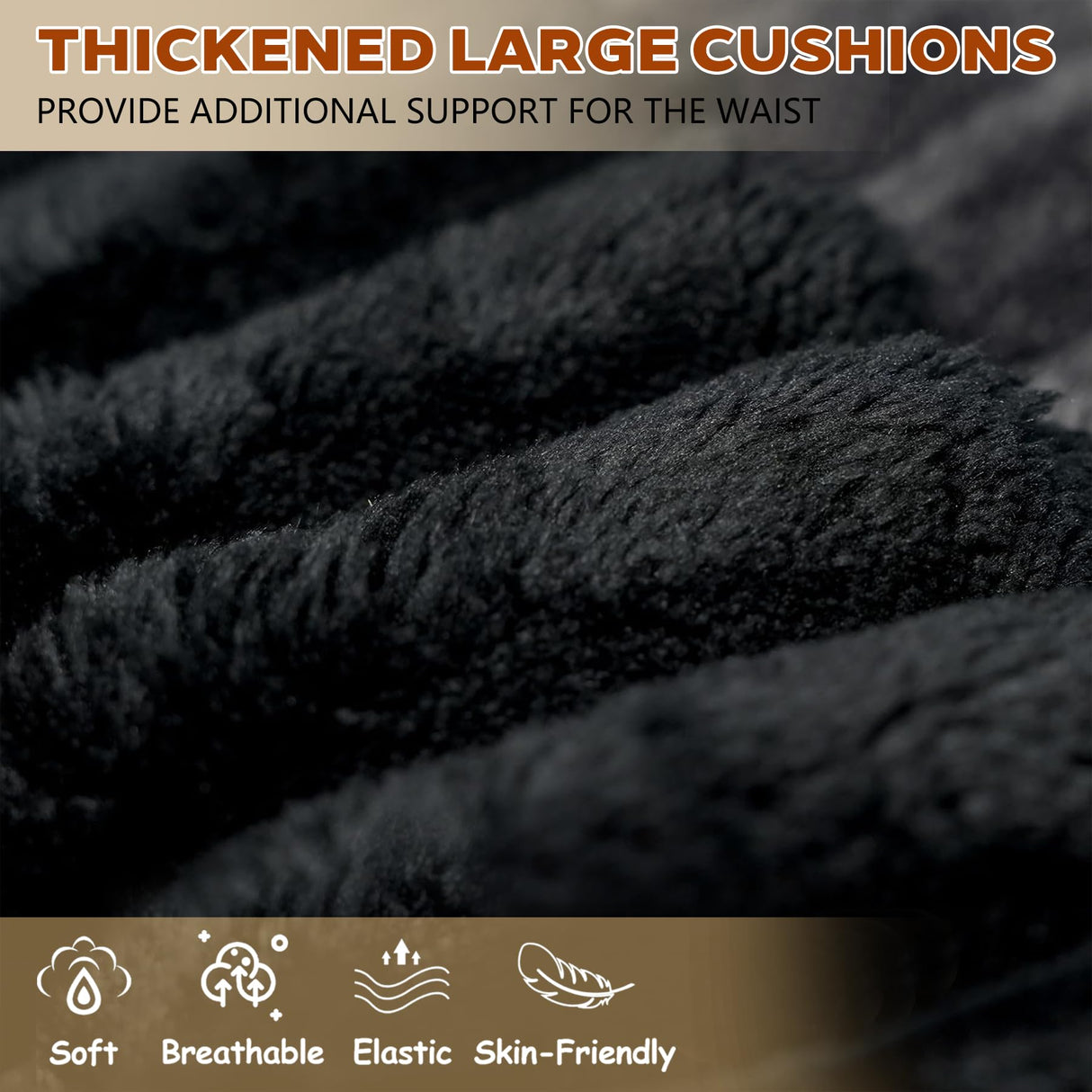 63" Cloud Loveseat Sofa - Boneless Deep Seat 2-Seater, No Assembly Foam Floor Couch, Plush Corduroy Fabric, Modern Living Room Sofa for Small Space Apartment, Bedroom, Office (Black, 63") Klwenas Maec