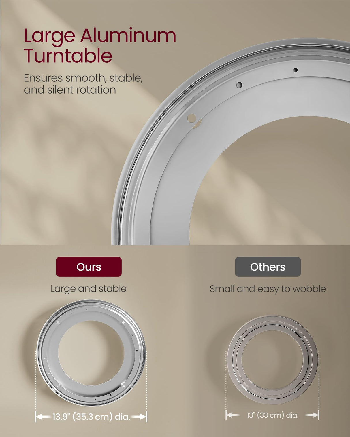 VASAGLE 4-Tier Rotating Corner Bookshelf with Bookends in Cloud White VASAGLE