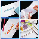 Haysandy 6 Pieces Unisex Graduation Stole Blanks Sublimation Graduation Sash Honor Stole for Graduation Students, 70 Inch(White) Haysandy