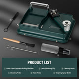 Tesonway Cigarette Rolling Machine Manual, Cigarette Injector Machine with Cleaning Brush, Cleaning Probe, Tube Probe, Cleaning Spray Bottle for 8mm Diameter Cigarettes Paper Tubes Tesonway
