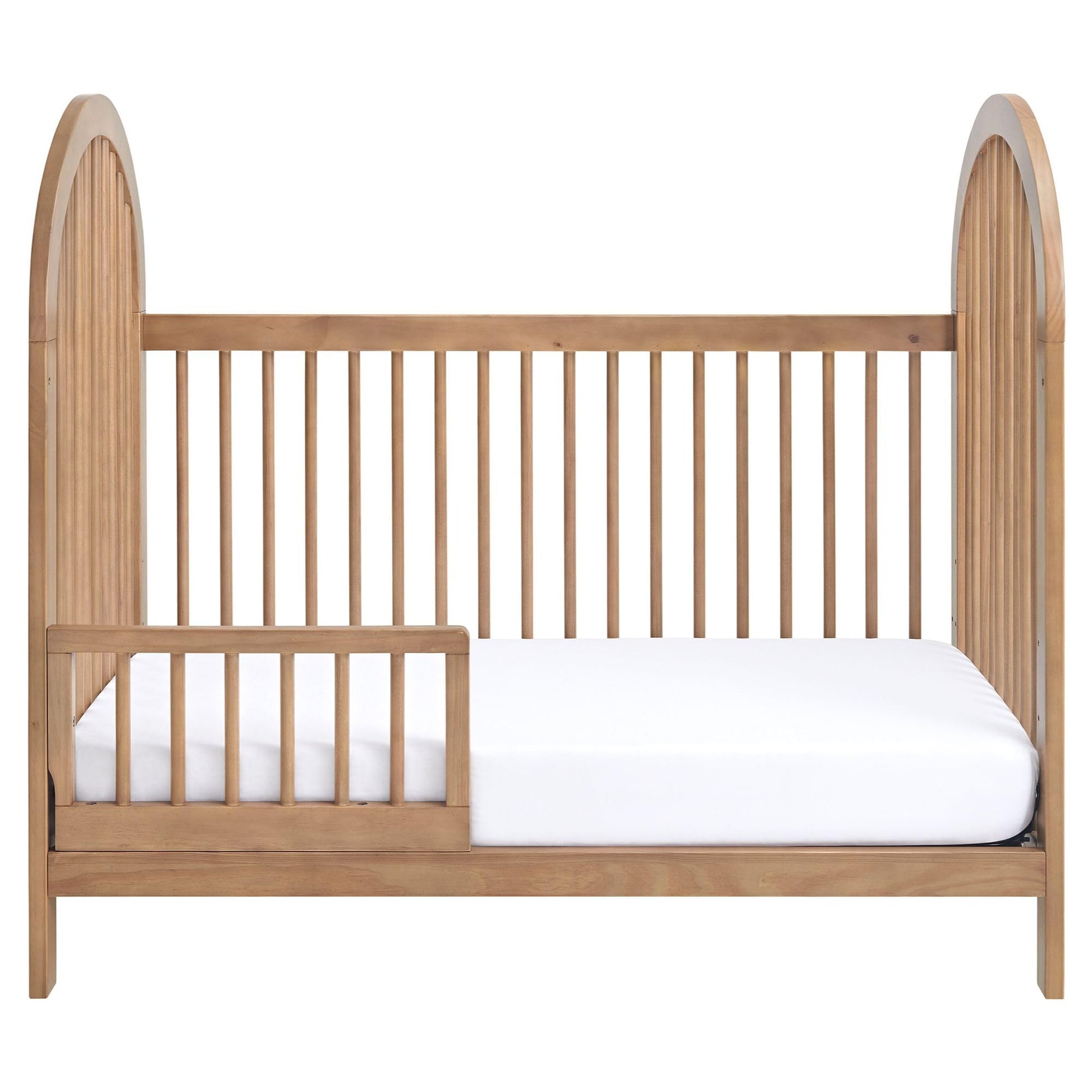 Soho Baby Everlee 3-in-1 Island Crib, Honey Wood - WoodArtSupply