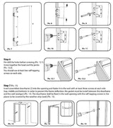 Solid French Door Opaque Glass 36 x 80 inches/Sete 6933 White Silk/Single Regular Panel Frame Handle/Bathroom Bedroom Modern Doors VDOMDOORS
