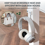 FLEXISPOT 63'' L Shaped Standing Desk with Drawers, Adjustable Height Desk with Shelves, Large Corner Stand Up Desk with Headphone Hooks for Home Office, Light Wood Grain Top+ White Frame FLEXISPOT