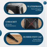 FDW Metal Dining Chairs Set Of 4 Indoor Outdoor Chairs Patio Chairs Kitchen Metal Chairs 18 Inch Seat Height Restaurant Chair Metal Stackable Chair Tolix Side Bar Chairs 330LBS Weight Capacity FDW