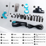 Intercleaner Corded Vacuum Cleaner, 15KPa Powerful Suction with 400W Motor, 12 in 1 Lightweight Bagless Stick Vac with Handheld, Ultra Quiet, for Hardwood Floor Carpet Car Pet Hair Intercleaner