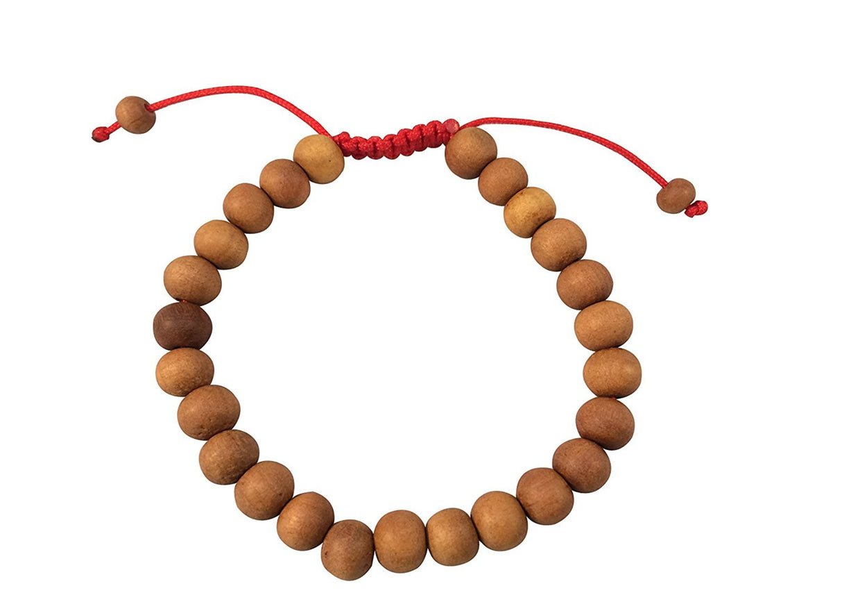 Tibetan Sandalwood Wrist Mala Bracelet for Meditation Hands Of Tibet