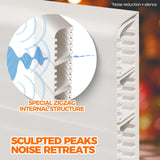 Holikme Door Draft Stopper Under Door Draft Blocker Insulator Door Sweep Weather Stripping Noise Stopper Strong Adhesive, White Holikme