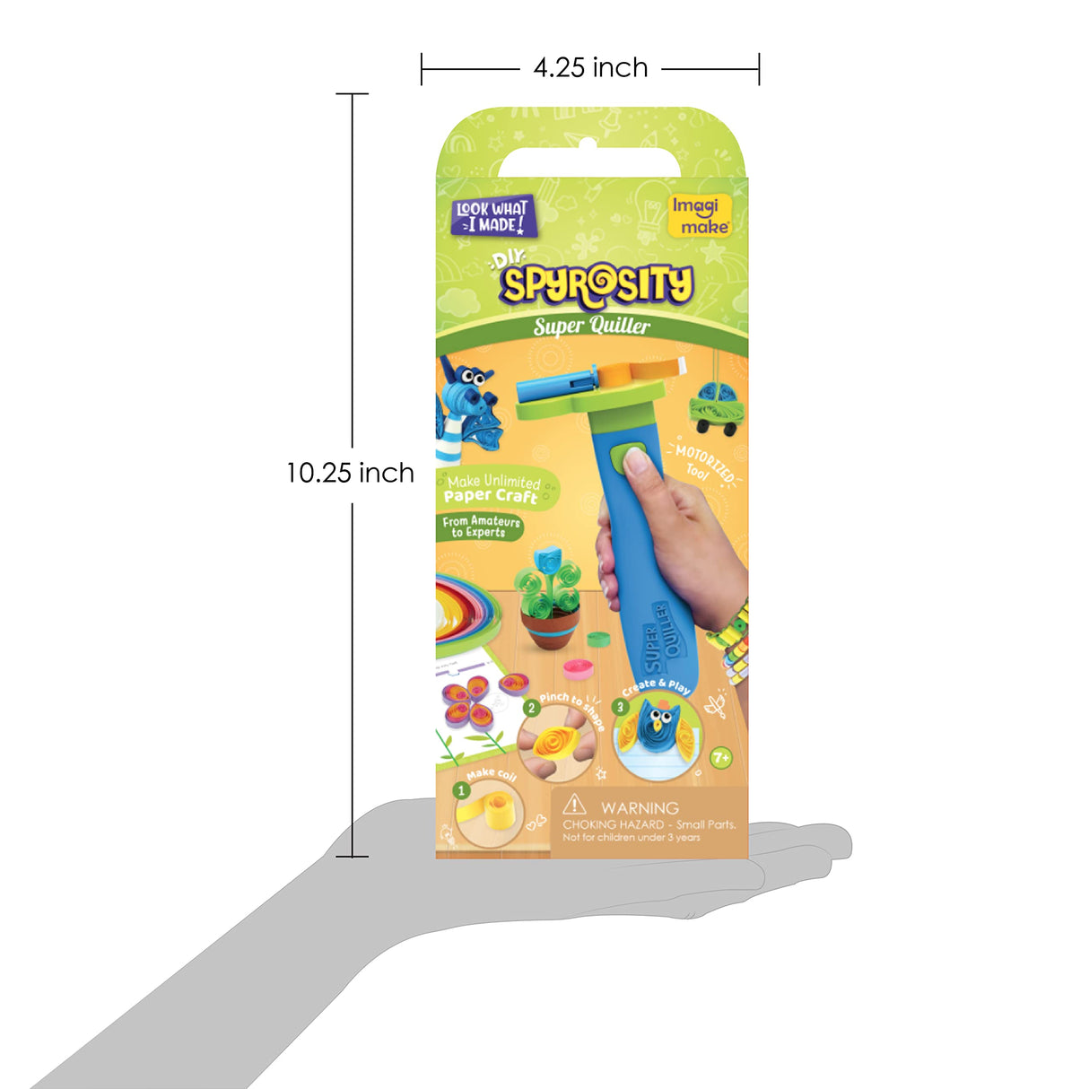 Quill On Spyrosity Super Quiller with Electric Quilling Tool | Paper Quilling Kit | Crafts for Girls Ages 8-12 | Craft Kit | 8 Year Old Girl Birthday Gift Quill On