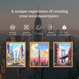 Neopalette Diamond Painting Kits for Adults, Art and Craft, Full Drill Diamond Painting Abstract and Ornaments, DIY 5D Diamond Art Craft (New York) Neopalette