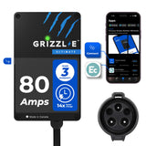 Grizzl-E Ultimate Level 2 Fastest 80A / 19.2 kW Electric Vehicle (EV) Charger, UL Tested and Certified, Metal Case, Indoor/Outdoor Electric Car Fast Charging Station, Hardwired, Classic Black, J1772 Grizzl-E