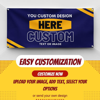 Personalized Custom Vinyl Banner Printing Indoor or Outdoor use Printed Business Event Birthday Party Large Custom Vinyl Banner for Party Decoration