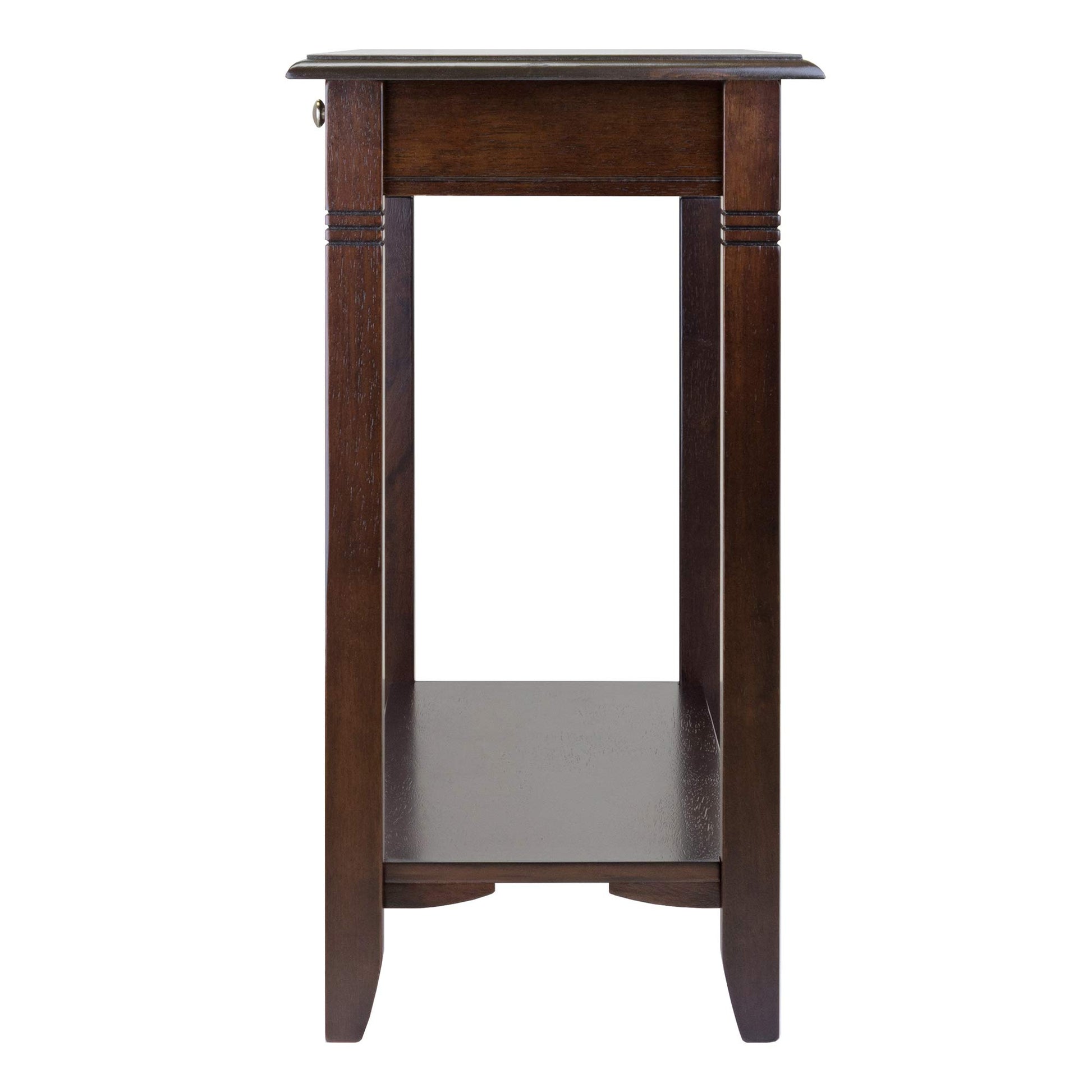 Winsome Nolan 30 x 40 x 15.98-Inch Composite Wood Console Table With Drawer, Cappuccino (40640) - WoodArtSupply