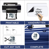 Car Magnet Sheet 16" x 24" 2 Pack - White Blank Automotive Magnets for Company Advertising, Print or Sticker - Strong Non Adhesive Vinyl Magnetic Sheets for Cars, Truck Decals, Van Advertisement Signs SALEX