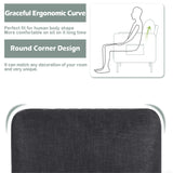 STHOUYN 2 Piece Upholstered Sectional Sofa Set Couches Sofas Living Room Furniture Sets, Loveseat with USB & Accent Chair, Grey Couch Bedroom Livingroom Apartment (2, Dark Grey) STHOUYN