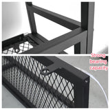 PIKYsailed 31 Inch Metal Wine Rack Wall Mounted, Bar Shelves Wall Mounted with LED Light, Large 3-Tier Liquor Bar Display Shelf with Hang Mugs and Wine Glasses for Home Bars & Kitchen, Black PIKYsailed