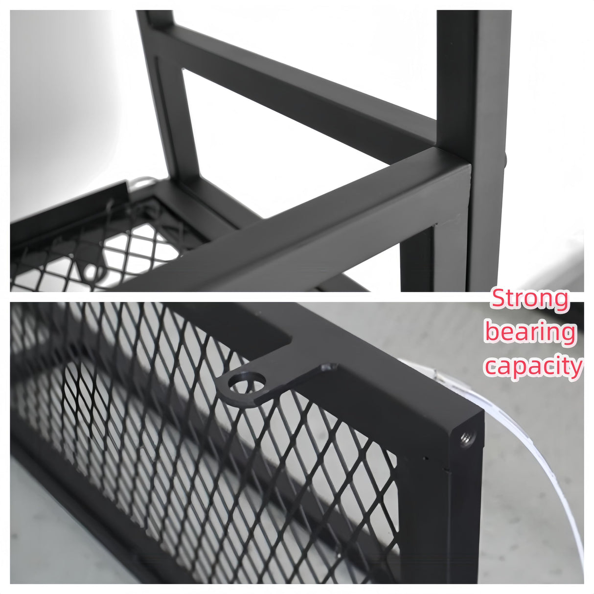 PIKYsailed 47 Inch Metal Wine Rack Wall Mounted, Bar Shelves Wall Mounted with LED Light, Large 3-Tier Liquor Bar Display Shelf with Hang Mugs and Wine Glasses for Home Bars & Kitchen, Black PIKYsailed