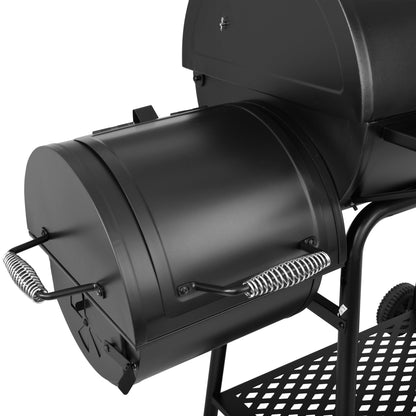 Royal Gourmet CC1830FC Charcoal Grill Offset Smoker (Grill + Cover), Black