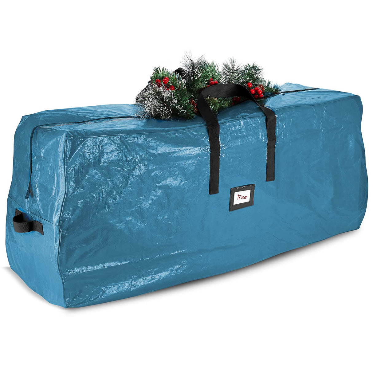 Hearth & Harbor Christmas Tree Storage Bag – Waterproof Christmas Tree Storage Box – Waterproof Christmas Tree Bag With Reinforced Handles & Dual Zipper – PE Plastic – 7.5 ft. – Pack of 1 Hearth & Harbor