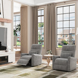 MECHYIN Power Recliner Chair for Adults, Reclining Sofa Chair, Adjustable Home Theater Seating Lounge with Lumbar Support, Small Recliners for Living Room with Charging Ports (Lividity) MECHYIN