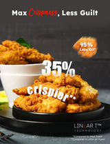 Nuwave Bravo XL Pro Air Fryer Toaster Oven with Grill Combo, 2025 New Ultra-Fast Convection System, 35% Crispier, 2X More Even, 142 Presets, 50-500F, Smarter Probe, PFAS Free, 30QT, Stainless Steel Nuwave