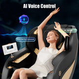 Artist hand Massage Chair Full Body - SL Track Zero Gravity Recliner with 12 Modes, Bluetooth, Body Scan, Foot Roller, Airbags Massage, AI Voice Control Artist hand