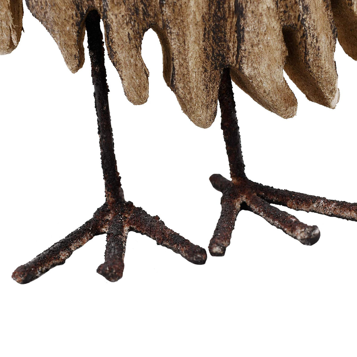 K KILIPES Rustic Owl Decorations for Home Decorative Wood Owl Figurine Statues Night Owl Tabletop Ornaments Collectible Sculptures (8.5" H B) K KILIPES
