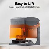 Kiosk 5WLaser Engraver, Light Weight & Portable Laser Engraver Machine, Home Laser Cutter with Acrylic Enclosure for DIY Wood/Leather/Metal, 3.9 x 3.9inch Engraving Area, Laser Safety Class 1 SainSmart