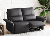 Belffin Leather Loveseat Recliner Sofa for Living Room Oversized Black Manual Reclining Couch for Living Room Double Recliner Home Theater Seating. Black Couch Belffin