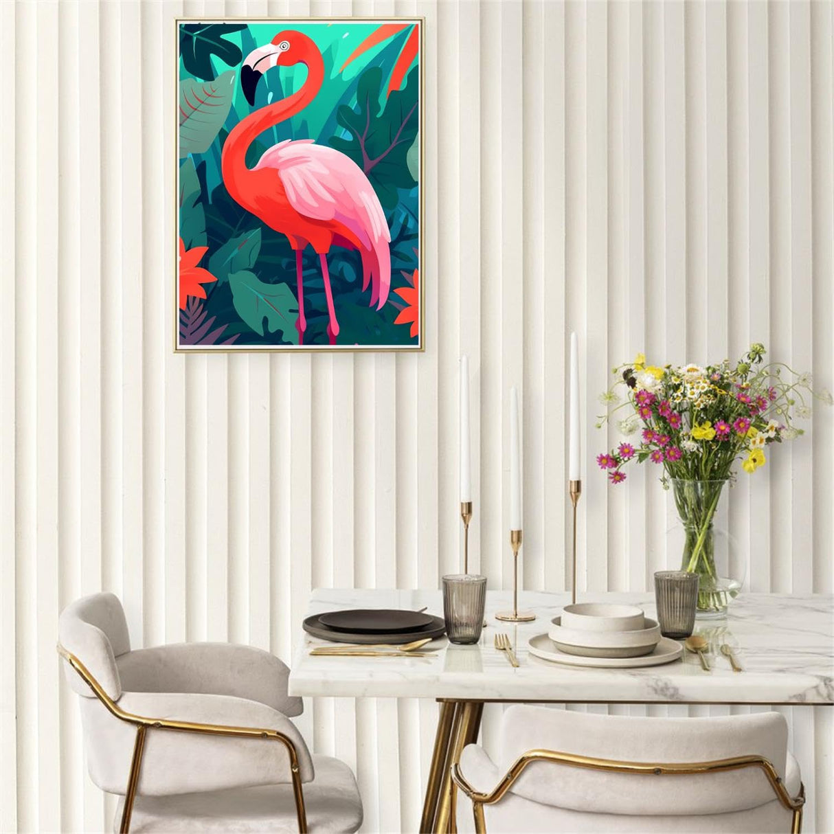 JOEAUEN 5D Diamond Painting Kits Beer on The Bar Diamond Art Kits for Adults DIY Wine Round Full Drill Paintings with Diamonds Gem Art for Adults Home Wall Decor 18x24 inch JOEAUEN